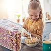 AS-Kitchen-Cereal-Containers-Storage-Set-of-4X-4L-Airtight-Container-with-Lid-Labels-Chalk-Pen-Pantry-Storage-Plastic-Containers-Flour-Storage-Container-Pet-Food-Storage-Containers-Dispenser A&S Kitchen Cereal Storage Containers Set of 4x 4L Airtight Container with Lid, Labels, Chalk Pen. Pantry Storage…