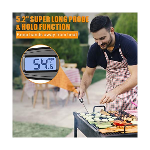 Cocoda-Meat-Thermometers-52-Inches-Digital-Food-Thermometer-with-Instant-Read-Waterproof-Backlit-LCD-Screen-Cooking-Thermometer-for-Kitchen-Smoker-Grill-BBQ-Hot-Cold-Water-Milk-Jam-Deep-Fry Cocoda Meat Thermometers, 5.2 Inches Digital Food Thermometer with Instant Read, Waterproof, Backlit LCD Screen, Cooking Thermometer for Kitchen Smoker Grill BBQ Hot Cold Water Milk Jam Deep Fry