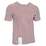 Genuine Russian Special Forces OMON TELNYASHKA T-Shirt - Red Striped MVD Short Sleeved Top