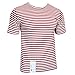 Genuine Russian Special Forces OMAN TELNYASHKA T-Shirt - Red Striped MVD Short Sleeved Top (44