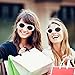 Elimoons Clout Goggles Bold Retro Oval Mod Thick Frame Sunglasses Round Lens 2 Pack,White & White