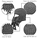 GIANCOMICS Funny Tentacle Octopus Beanie Crochet Knit Beard Hat Fisher Cap Wind Ski Mask Grey
