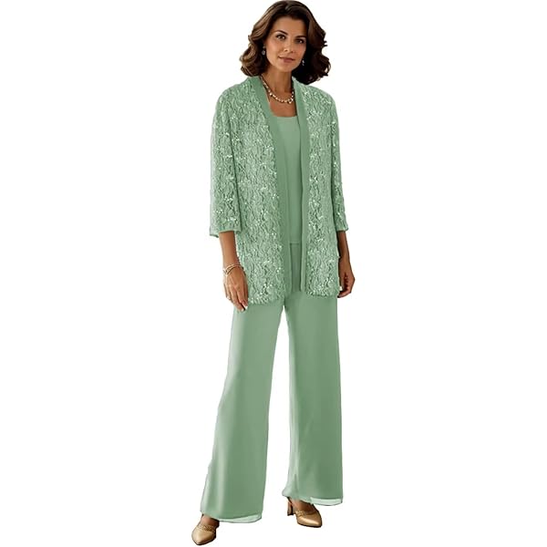 floral chiffon mother of the bride dress pant suits Elegant Chiffon Mother Of The Bride Pants Suits Slit Long Sleeves Boho Wedding Guest Gowns Gray Lace Applique Causal Simple Groom Mom Prom Party Dress