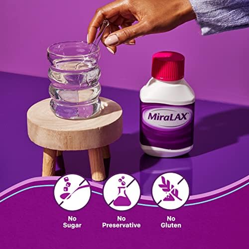 MiraLAX Gentle Constipation Relief Laxative Powder, Stool Softener with