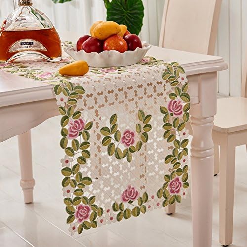 European garden embroidery fabric/ table/ table/ cover towels/ table/ embroidery table runner-E 38x115cm(15x45inch)
