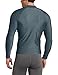 Kanu Surf Men's Long Sleeve Platinum UPF 50+ Rashguard Swim Tee, Charcoal, Large
