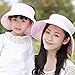 BMC 2pk Girls Roll Up Collapsible Travel Sun Protection Outdoor Straw Hats