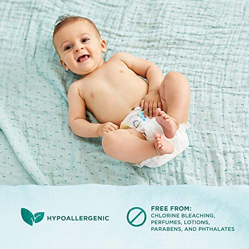 Amazon Brand Mama Bear Gentle Touch Diapers, Hypoallergenic, Size 2, 184 Count (4 packs of 46