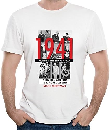Men 1941 Fighting The Shadow War Book Poster White Rock Music T Shirt