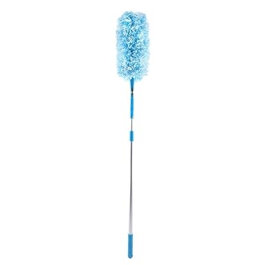 Houseables Cobweb Duster Ceiling Fan Long Fluffy Microfiber 44 65 Telescoping Extension Pole Chandelier Cleaner Blinds Dust Remover