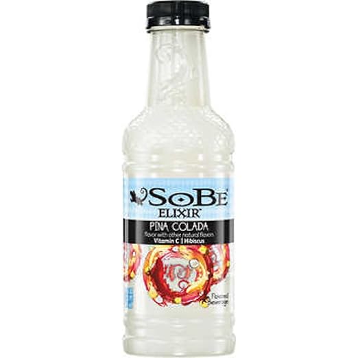 Sobe Elixir Pina Colada Drink with Natural Flavors, 20 Ounce (12
