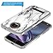 Moto Z2 Force Case, Moto Z Force (2nd Gen.) Case, Rosebono Hybrid Dual Layer Shockproof Hard Cover Graphic Fashion Cute Colorful Silicone Skin Case for Moto Z2 Force - White Marble