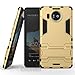 Cocomii Iron Man Armor Microsoft Lumia 950 XL Case, Slim Thin Matte Vertical & Horizontal Kickstand Reinforced Drop Protection Fashion Bumper Cover Compatible with Microsoft Lumia 950 XL (Gold)