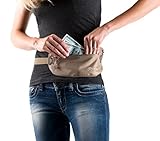 Travel Money Belt, Water Resistant Hidden Waist Pouch with RFID Blocking