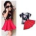 Franterd Baby Girls T-shirt Tops+Floral Short Skirt, Outfit Clothes Set