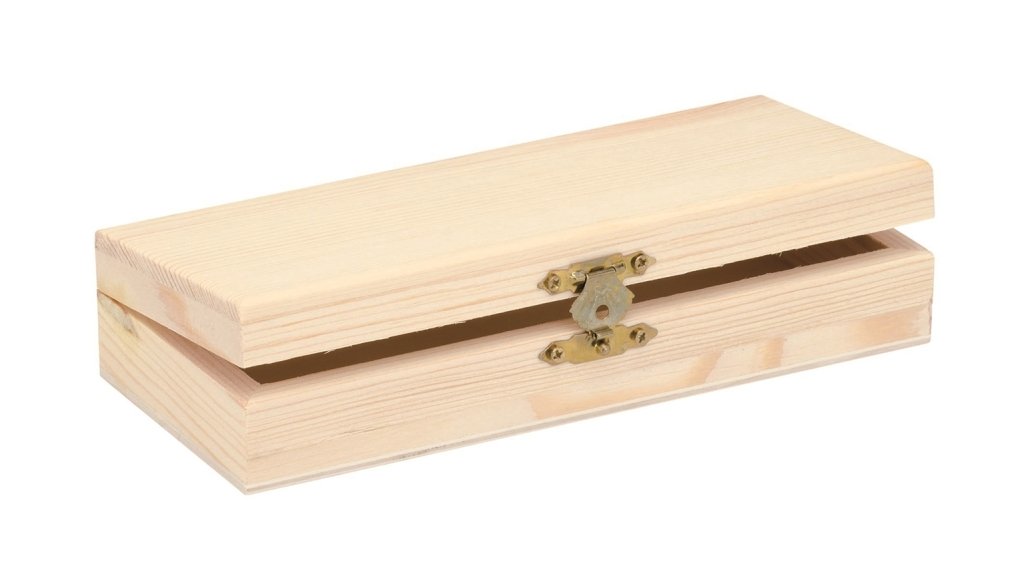 Glorex Wooden Box, Natural, Other, natural, 17,5 x 7,5 x 3,5 cm