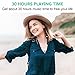 Bluetooth Headset, GRDE Bluetooth Headphones-[30 Hrs Playtime] Wireless Stereo Neckband Foldable Sport Earbuds with Mic Retractable Earphones Compatible for X/8/7/XS Plus Samsung Galaxy S8 S9 S10