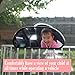 Deezio Baby Car Mirror Suction Cup - Baby Backseat Mirror for Car - Universal Rear View Baby Mirror for Car with Wide Angle 360 Degree Rotatable