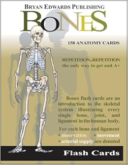 The Bones Flash Cards Flash Anatomy 9781878576019 Amazon Com Books
