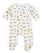 Under the Nile Baby Boy Side-Snap Footie Size 3-6M Safari Animal Print Organic Cotton