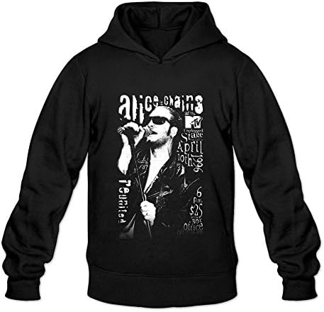 Nacyaa Alice in Chains poster 2016 popular Hoodie Sweatshirt for men Black