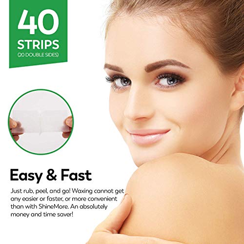 ShineMore Facial Wax Strips Hypoallergenic for All Skin Types Wax