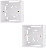 rhinocables 45mm Ethernet Back Box for RJ45 Faceplates | Surface Mount Pattress