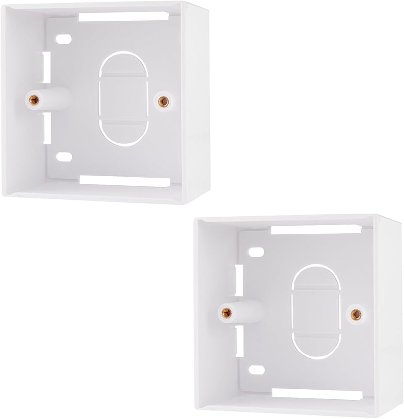 rhinocables 45mm Ethernet Back Box for RJ45 Faceplates | Surface Mount Pattress