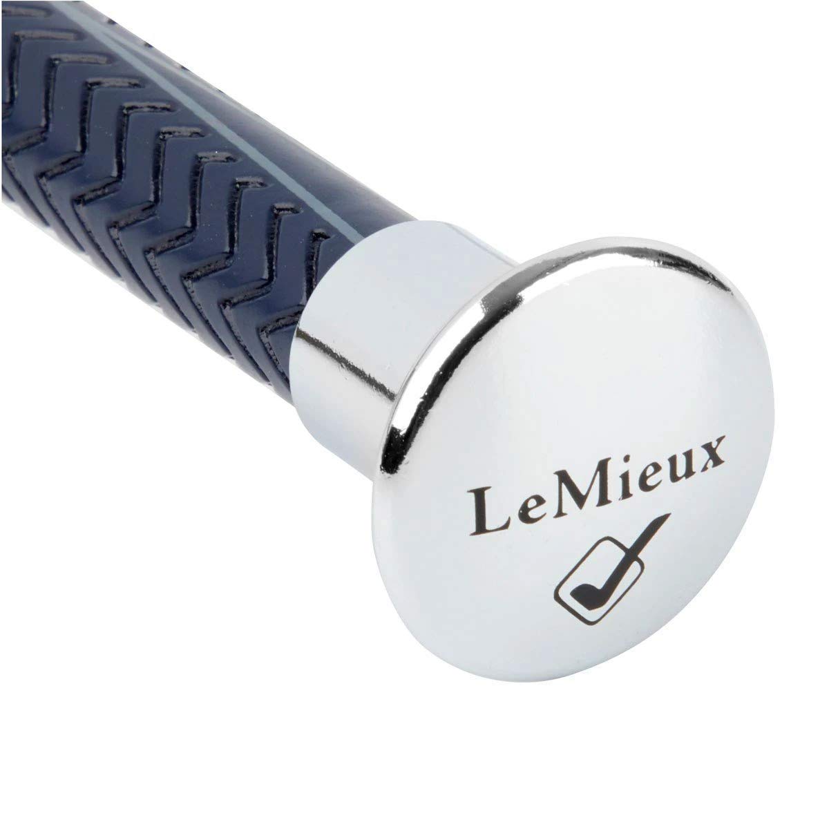 LeMieux LeGrip Schooling Whip 110cm in Navy - Horse Riding Stick for Equestrian Training - Light Polycarbon Shaft and Balanced Soft PU Grip Handle