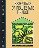 Essentials of Real Estate Finance, Sirota, David, 0793127688