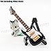 Odoria 1/12 Miniature Electric Guitar Dollhouse Musical Instruments Accessories, Black