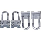 Universal Adjustable Coil Spring Lowering &amp; Leveling Clamp Kit, 4PCS Heavy Duty Coil Spring Stabilizer Set for Car Suspension Tuning, Shock Absorber Spring Compression Clamps
