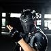 OneTigris Airsoft Tactical Mesh Mask Full Face Steel Mask Fast Helmet Mask (Black)