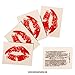 10 x Kiss Tattoo - Red Lip Temporary Tattoo Stickers - Bachelorette Party