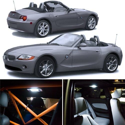 BMW E85 Z4 Interior SMD LED Lights Package Kit 2003-2008 - White 6000K