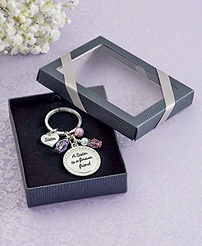 Sentiment Key Chain in Gift Box Sister