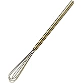 FLYINGSEA Whisks,Mini Whisk,Stainless Steel Whisk,Wisk,Whisks for cooking,Cooking and Kitchen Gadget.(10.5 inches Golden)