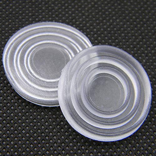 QY 20PCS Round Shape Nonslip Soft Grip Pads Glass Table Rubber Feet