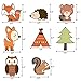 Yaaaaasss! 30 Ct Woodland Animals Hanging Swirl Decorations Forest