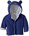 Magnificent Baby Baby Boys' Magnetic Smart Little Bear Fleece Hooded Jacket, Blueberry, 0-6 Months