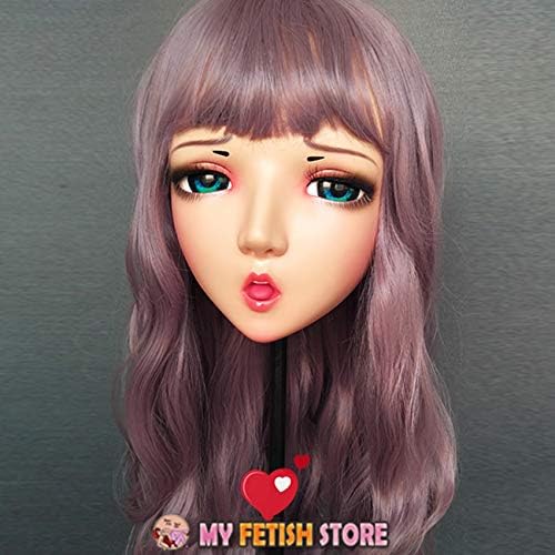 Xiaohan 2 女性の甘い女の子樹脂ハーフヘッド着ぐるみマスクbjdの目のコスプレアニメロリータをマスクとしての役割 Female Sweet Girl Resin Half Head Kigurumi Mask With Bjd Eyes Cosplay Japanese Anime Role Lolita Mask Olmed Med Br