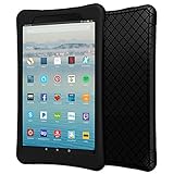 MoKo Case for All-New Amazon Fire HD 10 Tablet (7th Generation, 2017 Release) - [Honey Comb Series] Light Weight Shockproof Soft Silicone Back Cover [Kids Friendly] for Fire HD 10.1