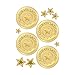 Congratulations (Gold) Award Seals Stickers - 4 stickers per sheet, 8 sheets