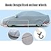 Big Ant Breathable Car Cover-Waterproof Full Size Sedan Snow Cover Custom Fit Sedan Up to 190 Inches-Sliver