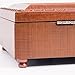 Cottage Garden Dearest Granddaughter Woodgrain Rope Trim Music Box Plays Light Up My Life