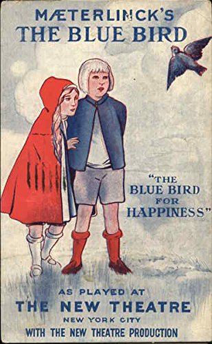 Maeterlinck's The Blue Bird Theatre Original Vintage Postcard