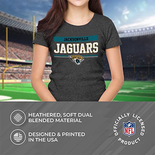 Team Fan Apparel NFL Women's Team Block Charcoal Tagless TShirt