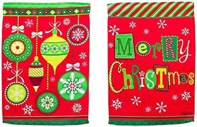 Evergreen Enterprises 14S3541Fb Merry Christmas Ornaments Garden Flag