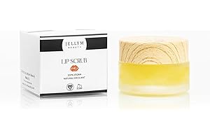 JELLYM BEAUTY Vegan Lip Exfoliant with Nourishing Oils - Gentle Sugar Scrub for Soft and Smooth Lips, Cruelty-Free and Eco-Friendly (Vanilla)
