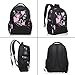 Hynes Eagle Sweetheart Pattern Kids Backpack Black